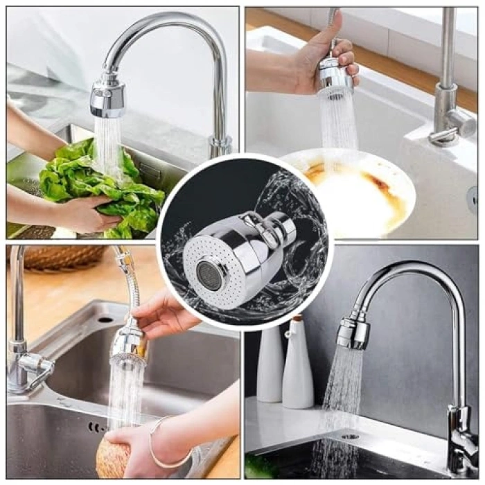 Mutfak Lavabo Başlığı, 360 Derece Döner, Tasarruflu