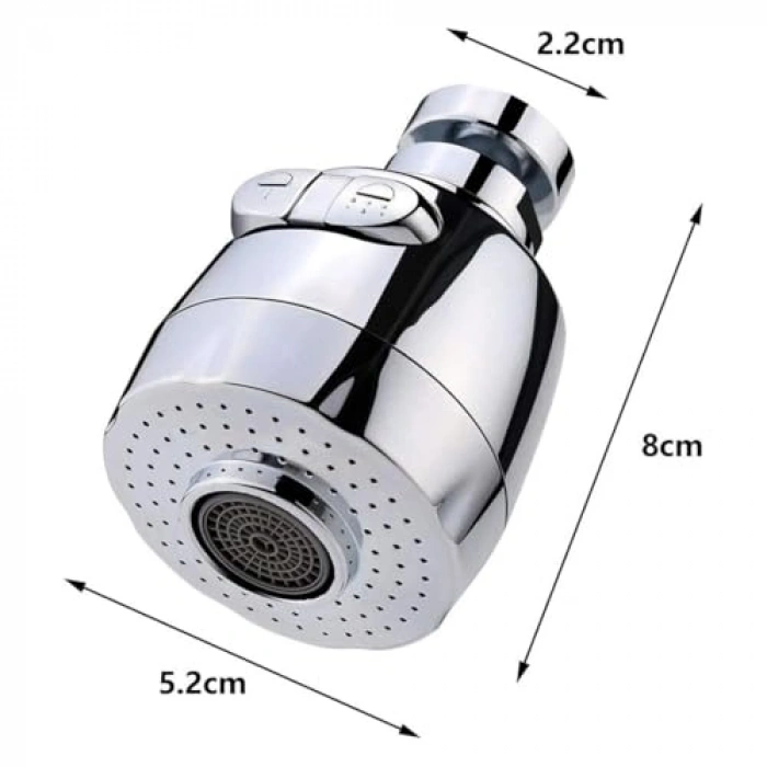 Mutfak Lavabo Başlığı, 360 Derece Döner, Tasarruflu