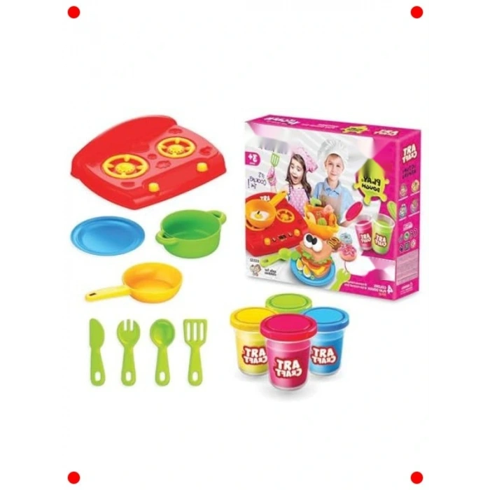 Mutfak Temalı Oyun Hamuru Seti (12 Parça)