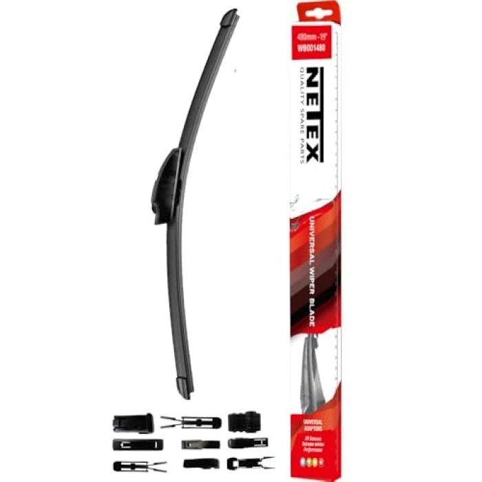 Muz Tipi 480 mm 9 Aparatlı Üniversal Silecek Süpürgesi