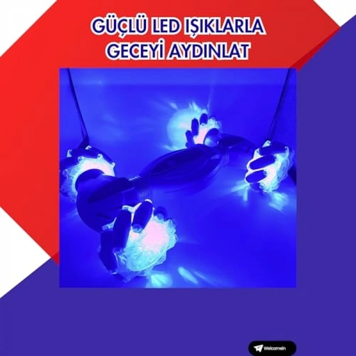 Müzikli Drift Atan Akrobat Araba, Bilekten Kontrol