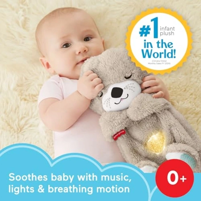 Müzikli Peluş Bebek Oyuncağı - Su Samuru Temalı, Eğlenceli ve Rahatlatıcı