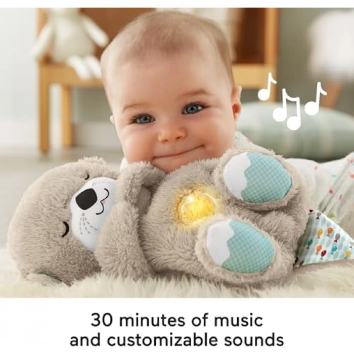 Müzikli Peluş Bebek Oyuncağı - Su Samuru Temalı, Eğlenceli ve Rahatlatıcı