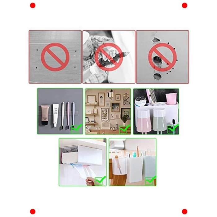 Nano Yıkanabilir Çift Taraflı Bant | Güçlü Şeffaf 5M