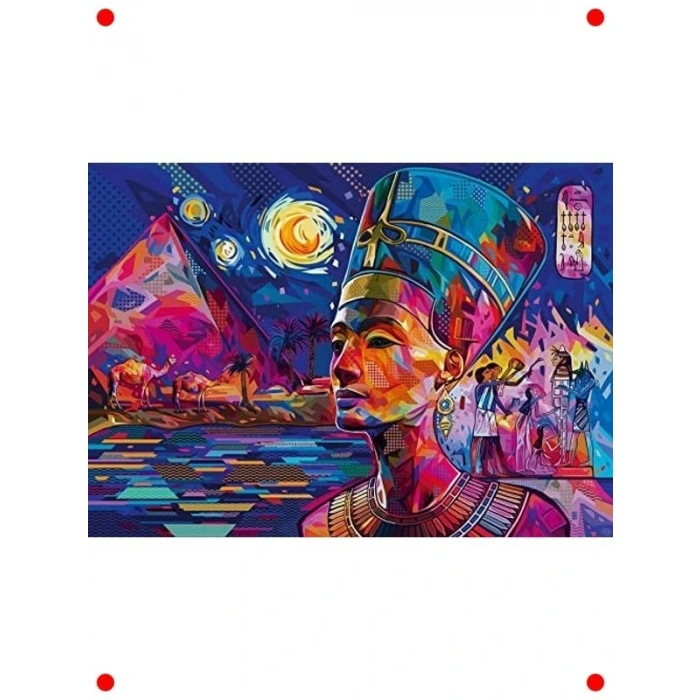Nefertiti Temalı 1000 Parça Yetişkin Yapbozu