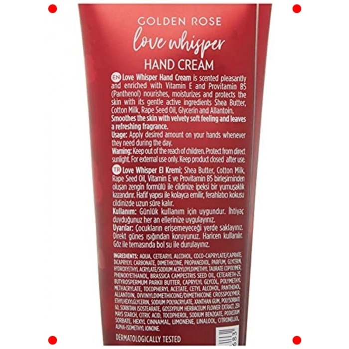 Nemlendirici El Kremi - Aşk Fısıltısı 50 ml