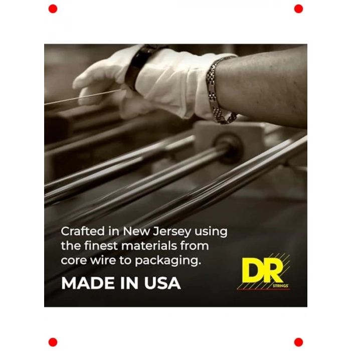 Neon Efektli Elektro Gitar Teli Siyah Set