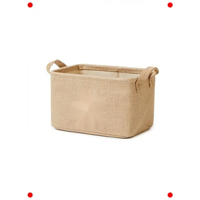 Neşeli Desenli Çok Amaçlı Saklama Sepeti 30x21x18 cm