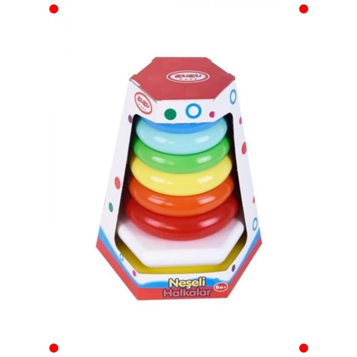 Neşeli İstiflenebilir Halkalar Oyuncağı