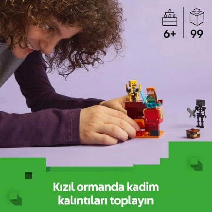 Nether Lav Savaşı Yapım Seti, 6 Yaş ve Üzeri İçin Eğlenceli 49 Parça