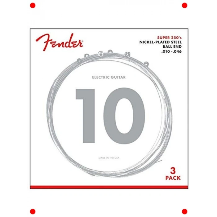 Nikel Kaplama Elektro Gitar Teli Seti - 3 Paket