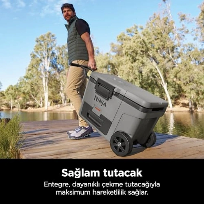 Ninja FrostVault Tekerlekli Cooler 42 Litre - Gri