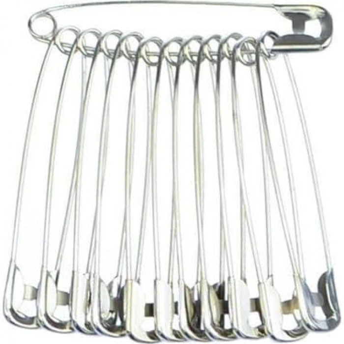 No 3 Boyutunda 12 Adet Çengelli İğne Paketi, Kullanışlı Set