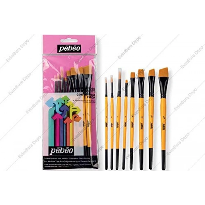 No 6 Fırça Seti - 8 Adet Profesyonel Kalite