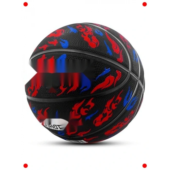 No:7 Dayanıklı Kauçuk Basketbol Topu - Grafiti Desen