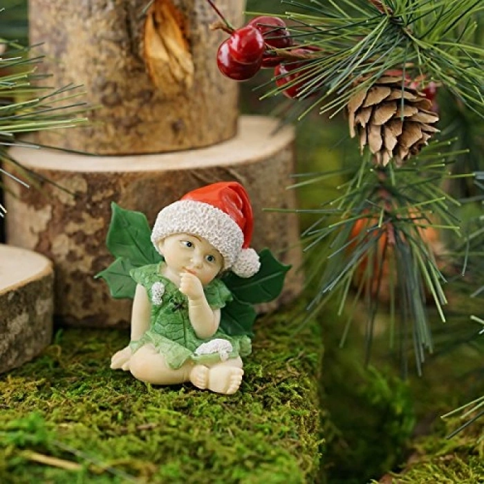 Noel Temalı Mini Peri Bebek Heykeli, Bahçe Dekoru