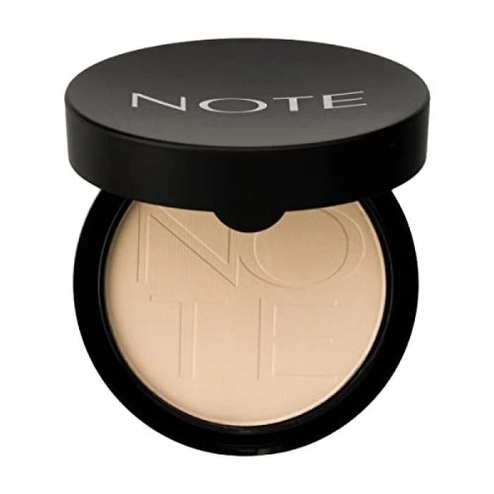 Note Cosmetics Lunous Silk Compact Powder 01 Beige Mat Bitişli Toz Yüz Pudrası Beige
