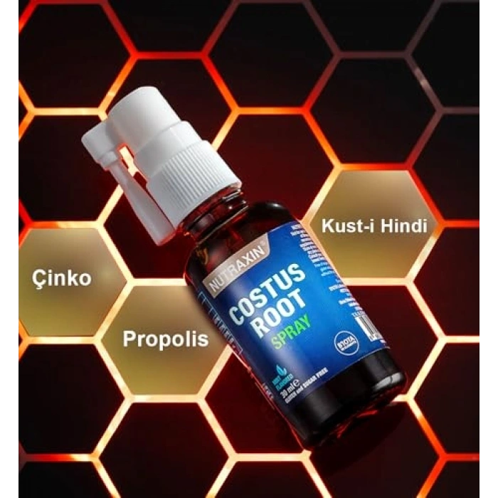 Nutraxin Costus Root Spray 30 mL Vitan Takviyesi