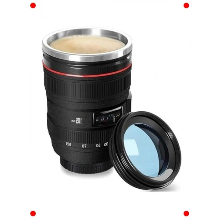 Objektif Tasarımlı Termos Kupa 350 ml