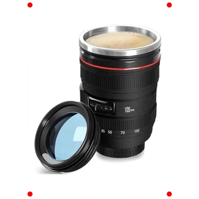 Objektif Tasarımlı Termos Kupa 350 ml