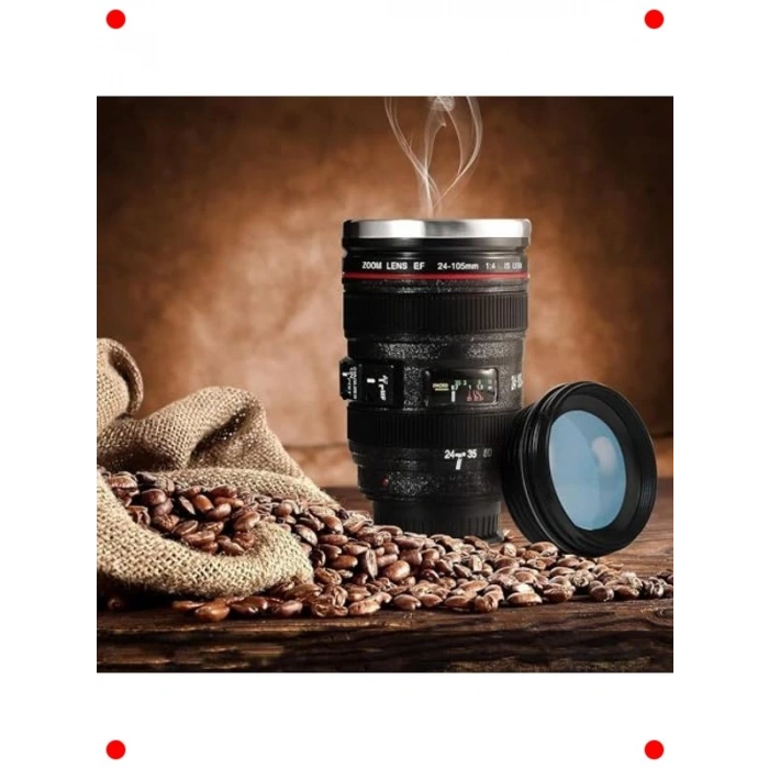 Objektif Tasarımlı Termos Kupa 350 ml