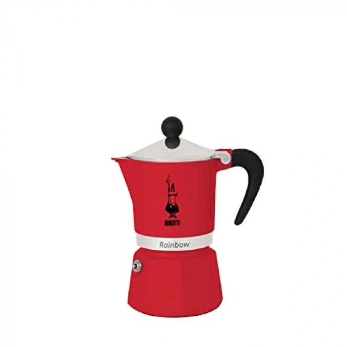 Ocak üstü espresso pişirici, 3 cups kapasiteli, alüminyum gövde