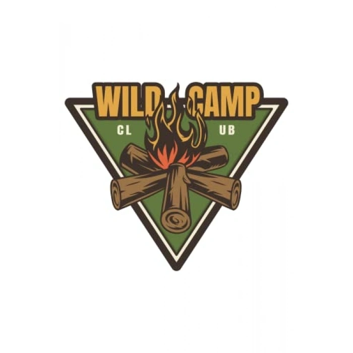 Off Road Temalı Kamp Sticker, 10 x 8.5 cm Boyutunda