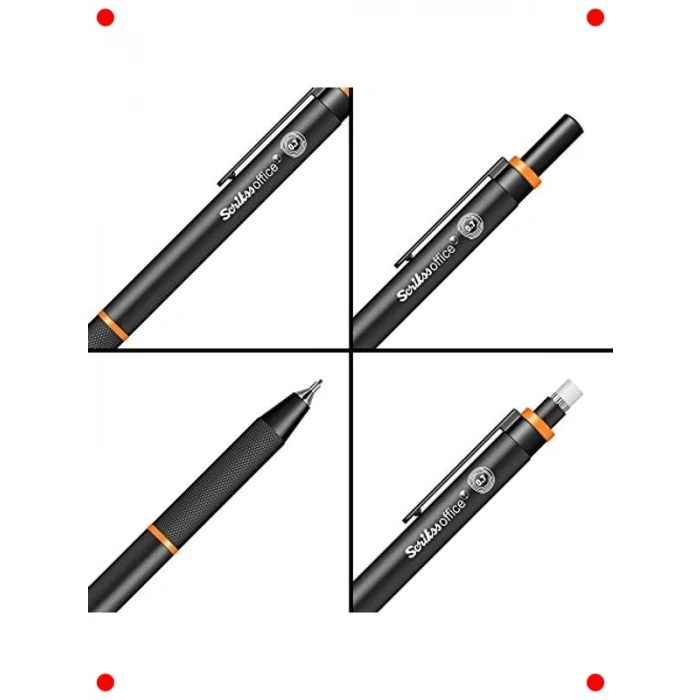 Ofis Tipi Twist Versatil Kalem 0.7 mm Turuncu