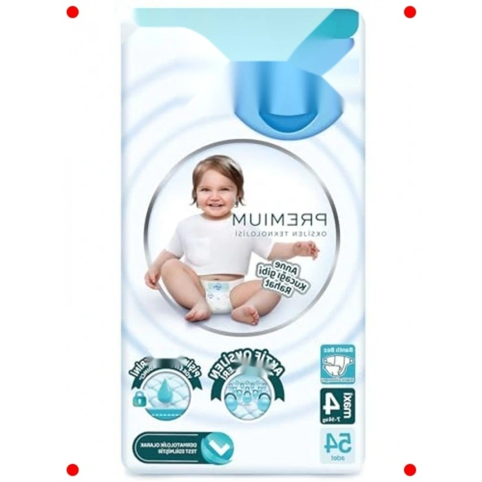 Oksijen Delikli Maxi Bebek Bezi 54 Adet