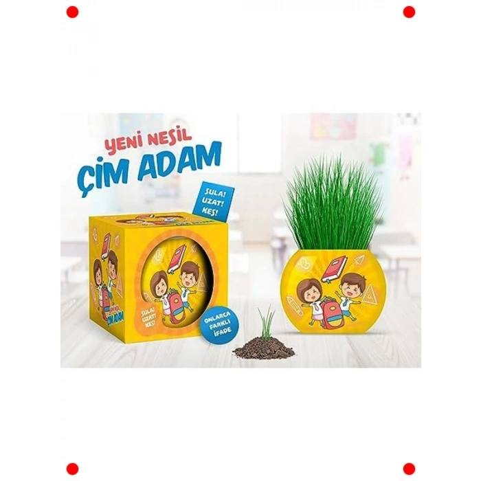 Okul Temalı Çim Adam 6lı Set