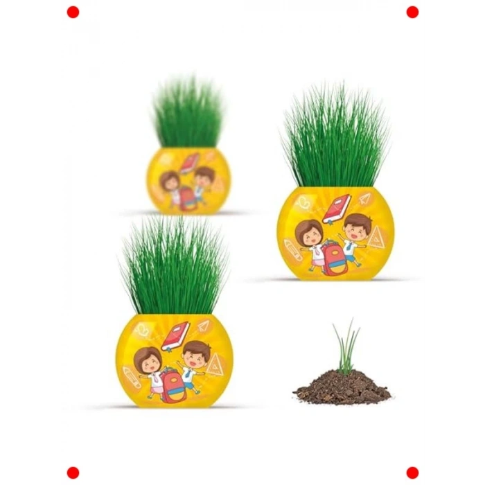 Okul Temalı Çim Adam 6lı Set