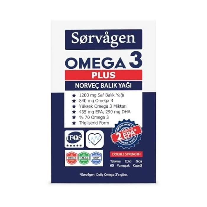 Ome3  1200mg Balık Yağı, 60 Kapsül