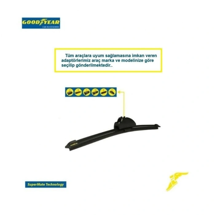 Ön Muz Tipi Silecek Süpürgesi, 550mm ve 480mm