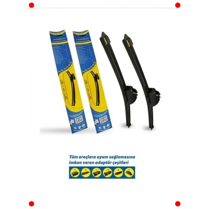 Ön Muz Tipi Silecek Süpürgesi Seti