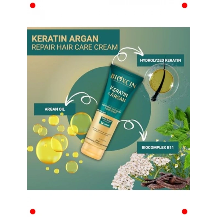 Onarıcı Keratin Argan Saç Bakım Kremi 250ml