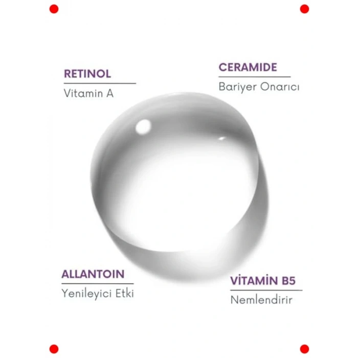 Onarıcı Retinol Gece Serumu %1 Retinol + Ceramid