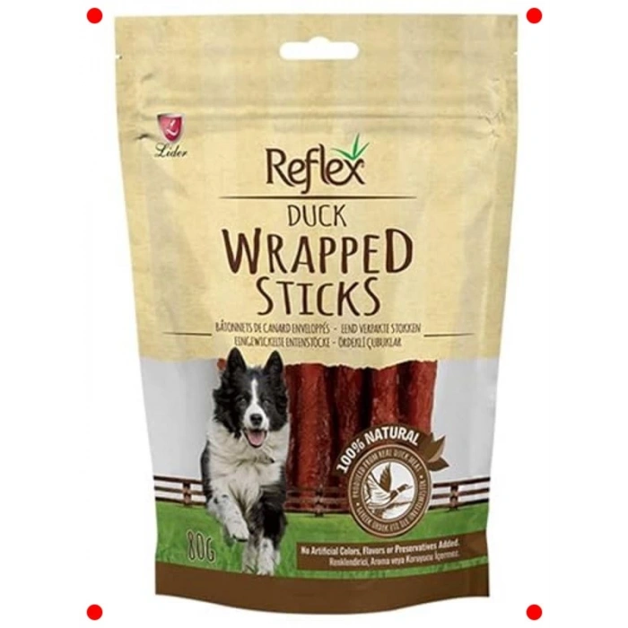 Ördekli Köpek Ödül Çubukları - Lezzetli ve Eğlenceli 80g