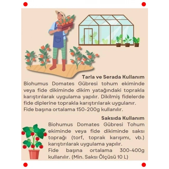 Organik Domates Gübresi 5L - Kök ve Toprak Düzenleyici