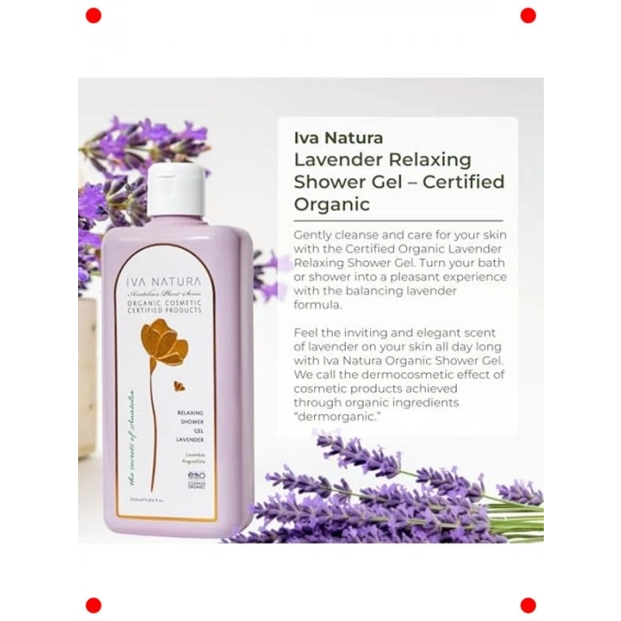 Organik Lavanta Özlü Dinlendirici Duş Jeli (350ml)