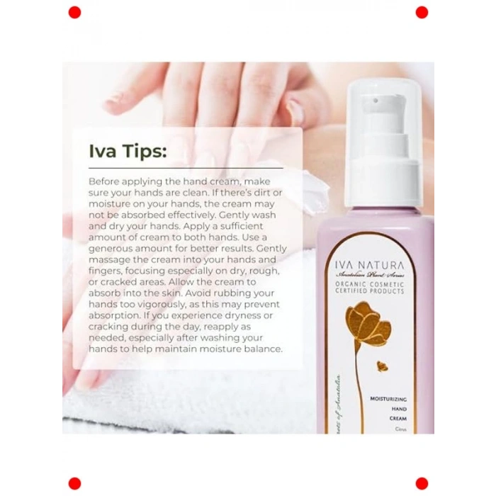 Organik Nemlendirici El Kremi - Mandalina Çiçeği Özlü