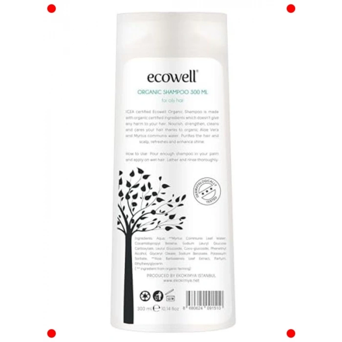 Organik Şampuan Seti - Yağlı Saçlar İçin 2 x 300 ml