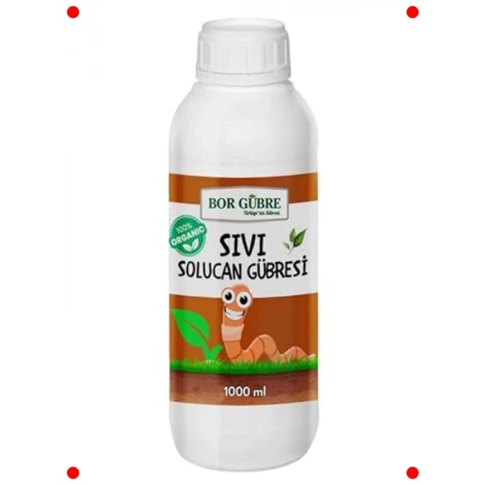 Organik Sıvı Solucan Gübresi 1000ml Bitki Destek