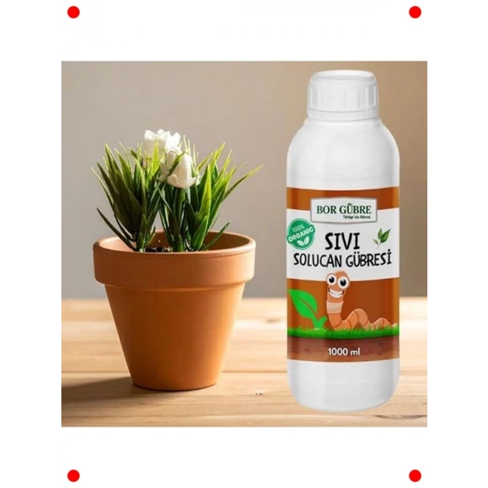Organik Sıvı Solucan Gübresi 1000ml Bitki Destek
