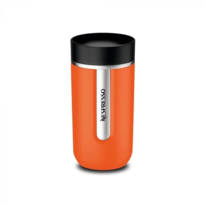 Orta Boy 400 ml Turuncu Yalıtımlı Termos Bardak, Sızdırmaz