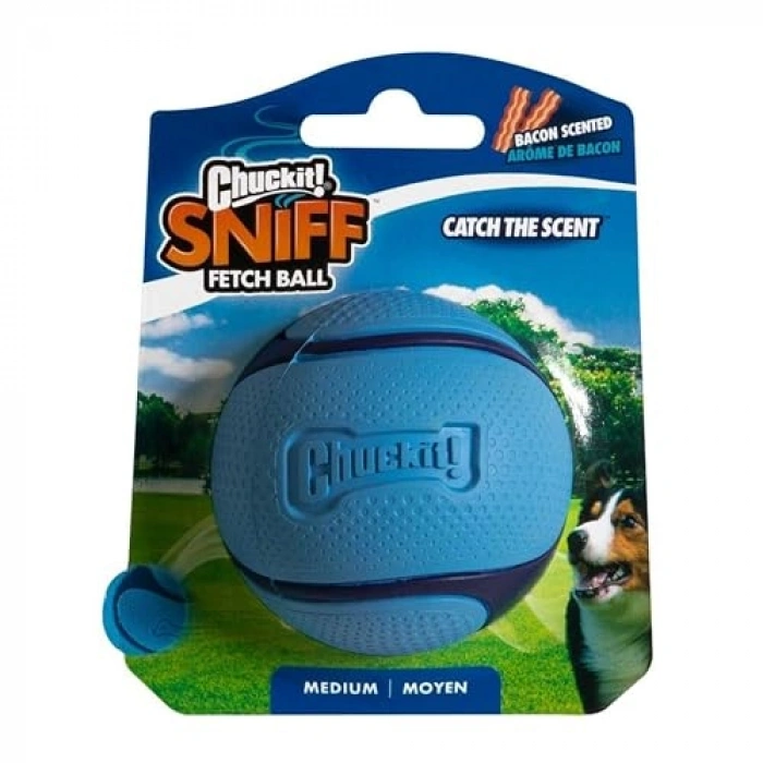 Orta Boy Chuckit! Sniff Ball, Kauçuk Köpek Oyuncağı