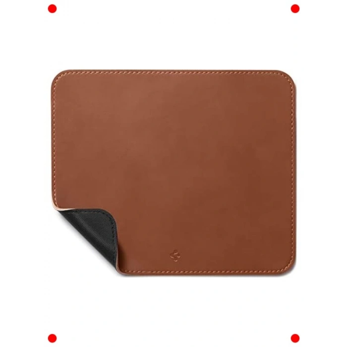 Orta Boy Faux Deri Mouse Pad Siyah (25 x 21 cm)