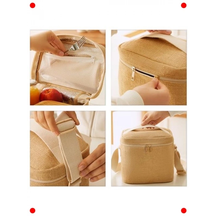 Orta Boy Jüt Soğuk Tutan Çanta (23x16x23cm)