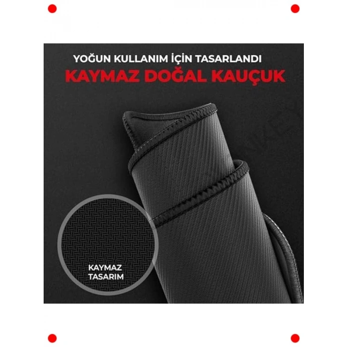 Orta Boy Oyuncu ve Ofis Mouse Pad, Siyah, 32x24cm