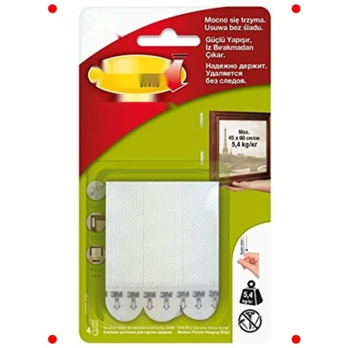 Orta Boy Yapışkanlı Cırt Cırt Bant