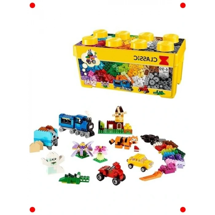 Orta Boy Yaratıcı Yapım Parçaları Kutusu